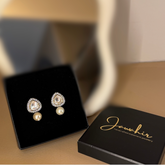 Moissanite Pearl Droplet